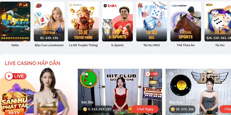 Những trò chơi nổi bật có tại Max88